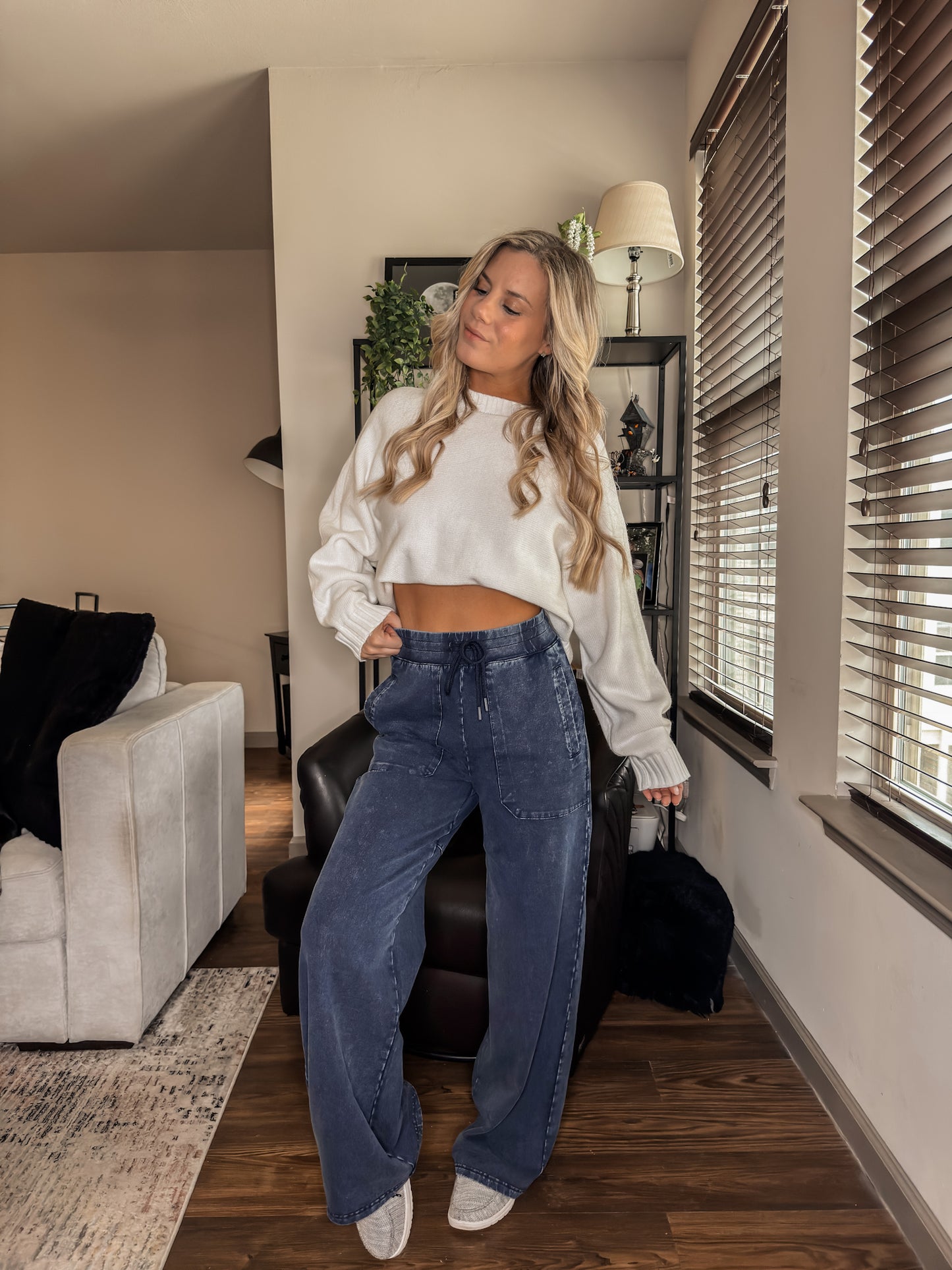 Winter Wonderland Round Neck Dolman Sleeve Sweater