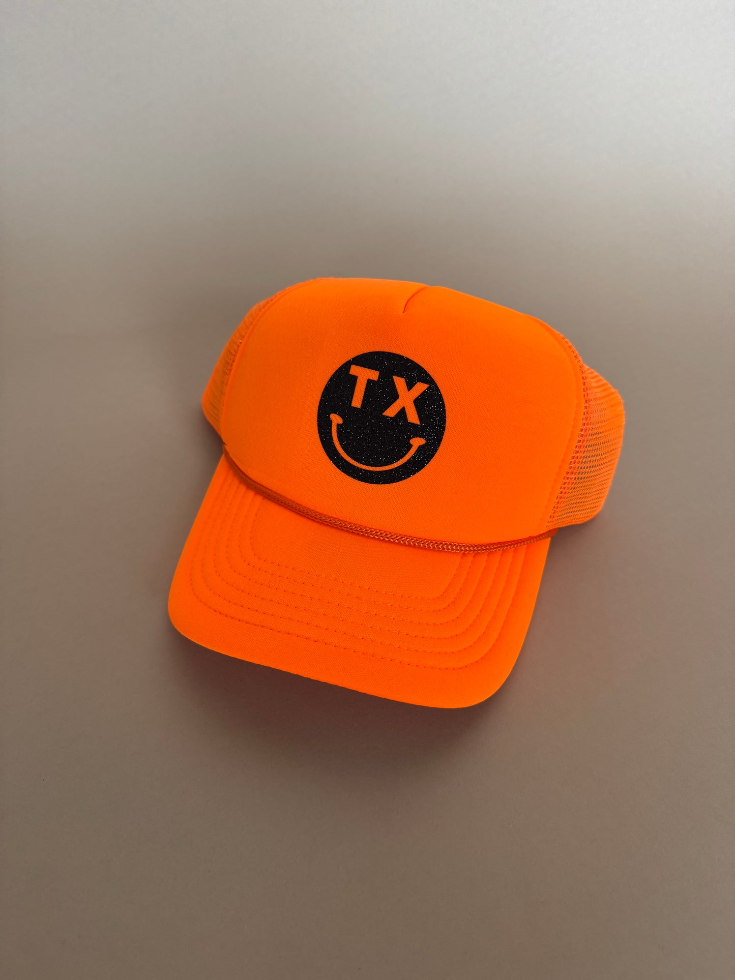 Neon Orange TX Trucker Hat