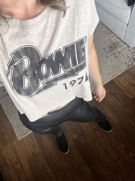 Bowie 1974 Cropped Tee