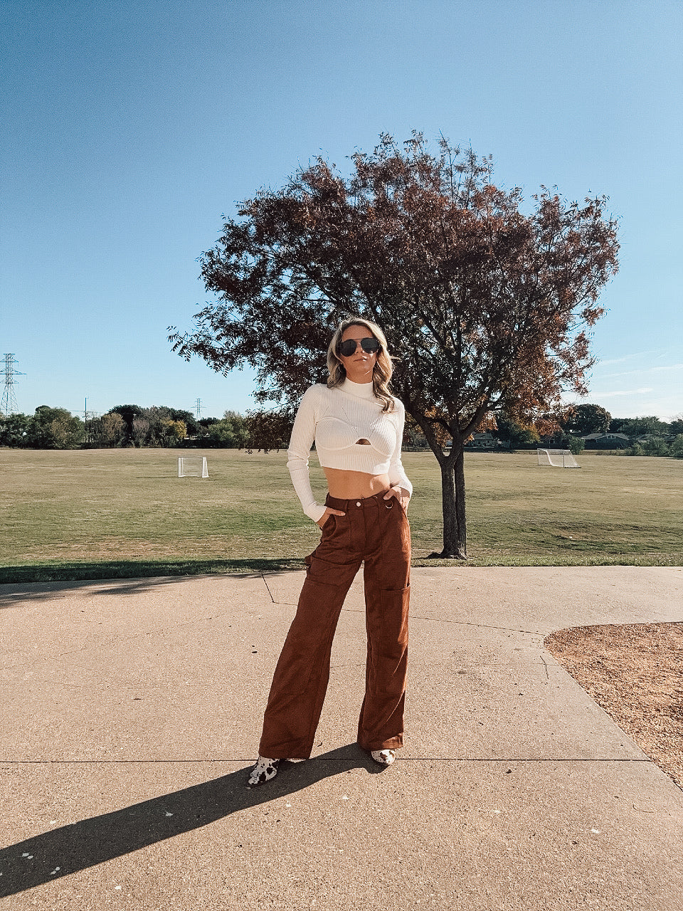 Midnight's Mock Crop Top