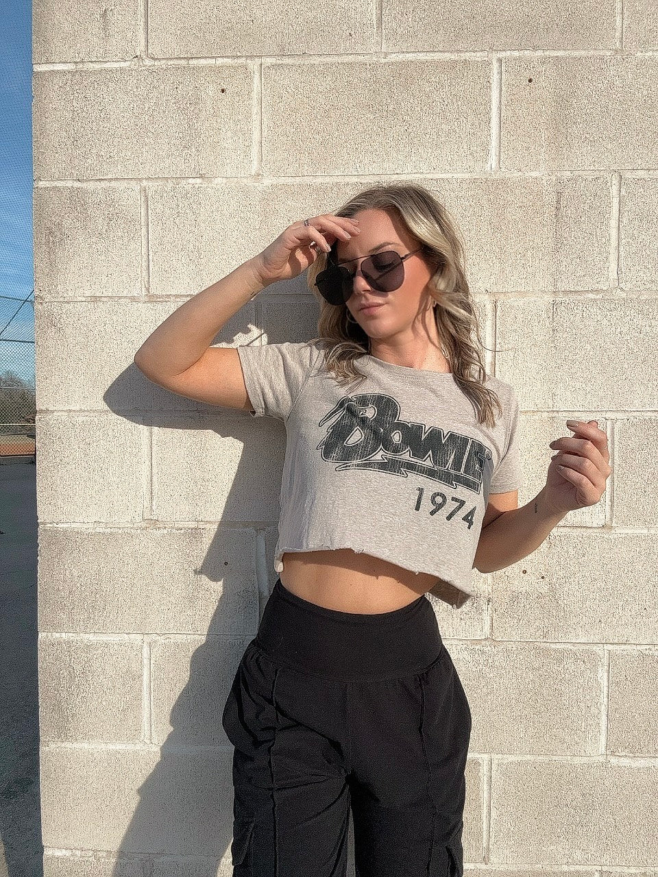 Bowie 1974 Cropped Tee