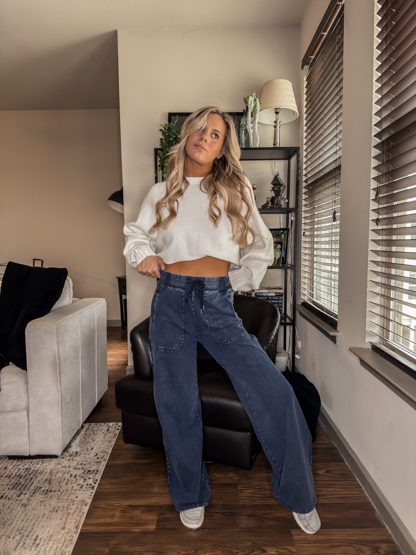 Winter Wonderland Round Neck Dolman Sleeve Sweater