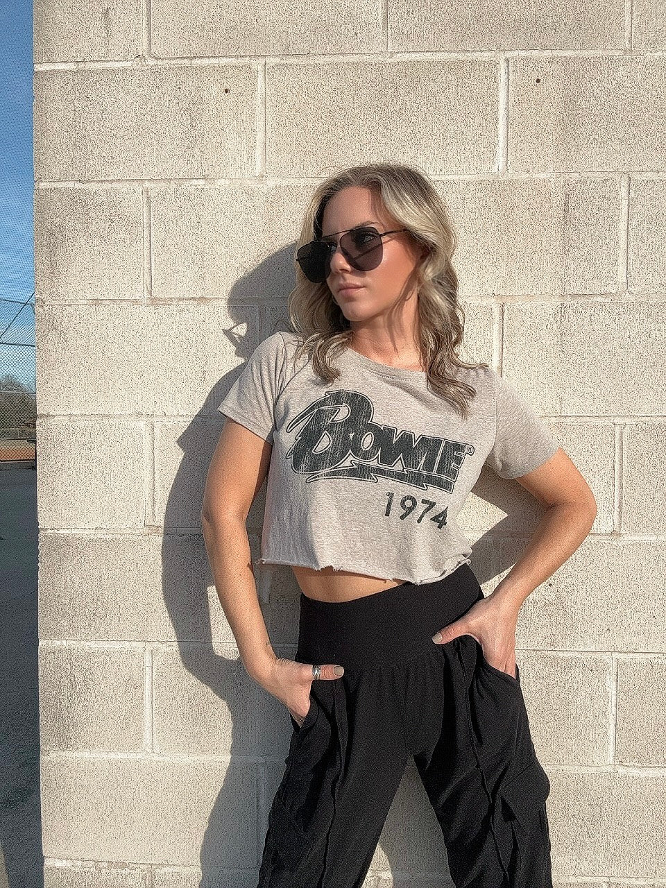 Bowie 1974 Cropped Tee