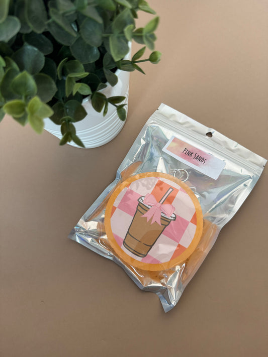 Checkered Coffee Freshie