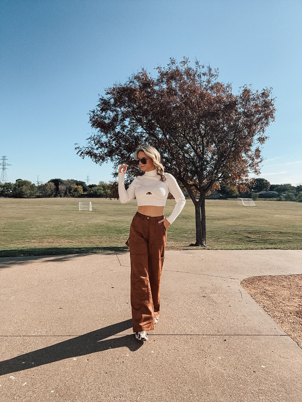 Midnight's Mock Crop Top