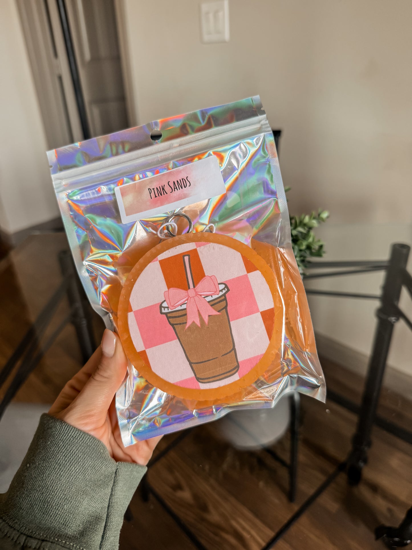 Checkered Coffee Freshie